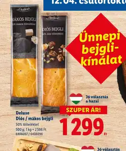 Lidl Deluxe Dis / mákos bejgli ajánlat