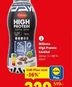 Lidl Milbona High Protein kávéital ajánlat
