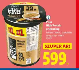 Lidl Pilos High Protein grizpuding ajánlat