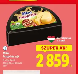 Lidl Mizo Trappista sajt ajánlat