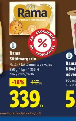 Lidl Rama Sütőmargarin ajánlat