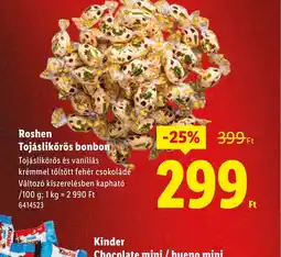 Lidl Roshen Tojáslikőrös bonbon ajánlat