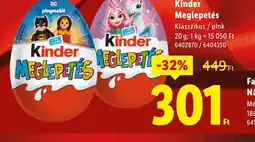 Lidl Kinder Meglepetés ajánlat