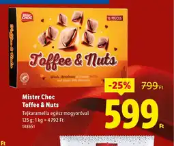 Lidl Mister Choc Toffee & Nuts ajánlat