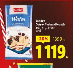 Lidl Sondey Ostya- / kekszválogatás ajánlat