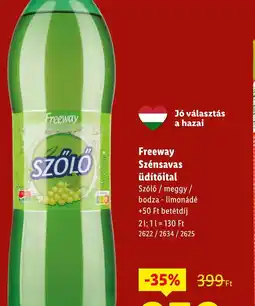 Lidl Freeway Szénsavas üdítőital ajánlat