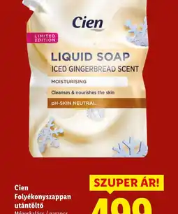 Lidl Cien Folyékony szappan utántöltő ajánlat