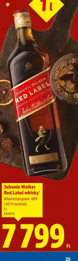 Lidl Johnnie Walker Red Label whisky ajánlat