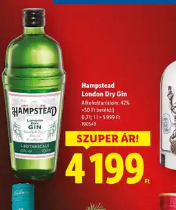 Lidl Hampstead London Dry Gin ajánlat