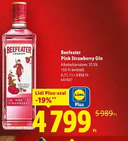 Lidl Beefeater Pink Strawberry Gin ajánlat