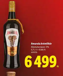 Lidl Amarula krémlikőr ajánlat