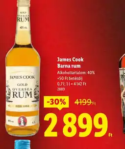 Lidl James Cook Gold Oversea Rum ajánlat