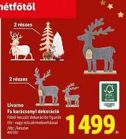 Lidl Livarno Fa karácsonyi dekoráció ajánlat