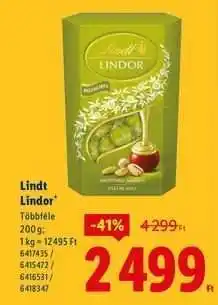 Lidl LINDT LINDOR ajánlat