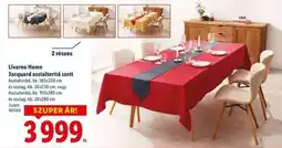 Lidl Livarno Home Jacquard asztalterítő szett ajánlat
