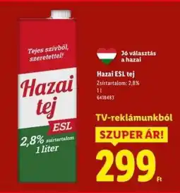 Lidl Hazai ESL tej ajánlat