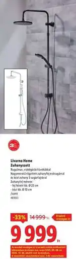 Lidl LIVARNO HOME Zuhanyszett ajánlat