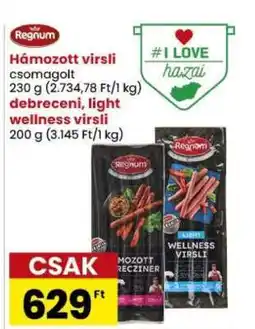 Spar Regnum Húzott virsli ajánlat