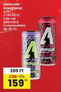 Interspar Adrenalin energiaital ajánlat
