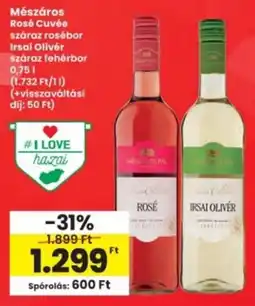 Interspar Mészáros Rosé Cuvée, Irsai Olivér ajánlat