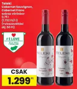 Interspar Teleki Cabernet Sauvignon, Cabernet Franc ajánlat
