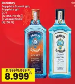 Interspar Bombay Sapphire Sunset gin ajánlat