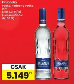 Interspar Finlandia vodka, Redberry vodka ajánlat