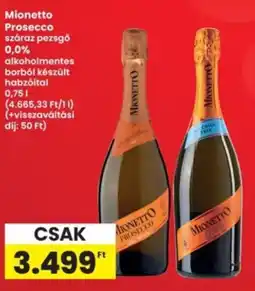Interspar Mionetto Prosecco száraz pezsgő ajánlat