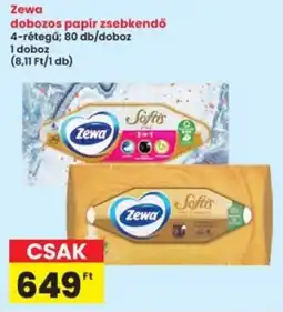 Interspar Zewa dobozos papír zsebkendő ajánlat