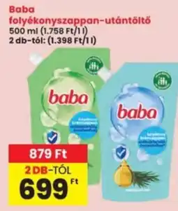 Interspar Baba folyékonyszappan-utántöltő ajánlat
