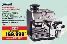Interspar DeLonghi Integrált őrlős eszpresszó kávéfőző ajánlat