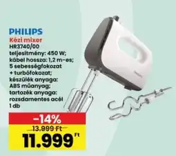 Interspar PHILIPS Kézi mixer HR3740/00 ajánlat