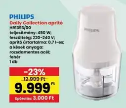 Interspar PHILIPS Daily Collection aprító HR1393/00 ajánlat