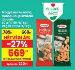 Interspar Mogyi sós kesudió, mandula, pisztácia ajánlat