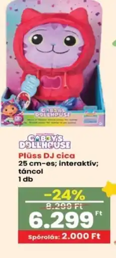 Interspar GABBYS DOLLHOUSE Plüss DJ cica ajánlat