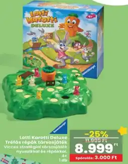 Interspar Ravensburger Lotti Karotti Deluxe Tréfás répák társasjáték ajánlat