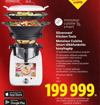 Lidl Monsieur Cuisine Smart többfunkcis konyhagép ajánlat