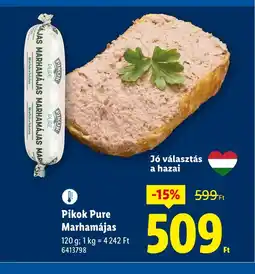 Lidl Pikok Pure Marhamájás ajánlat