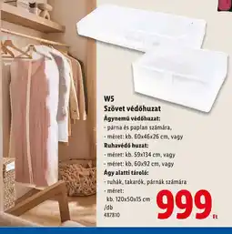 Lidl W5 Szövet védőhuzat ajánlat