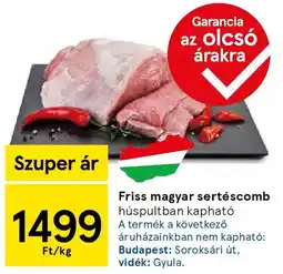 Tesco Friss magyar sertéscomb ajánlat