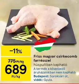 Tesco Friss magyar csirkecomb farrésszel ajánlat
