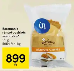 Tesco Eastman's rántott csirkés szendvics ajánlat