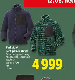 Lidl Parkside Férfi polárpulver ajánlat