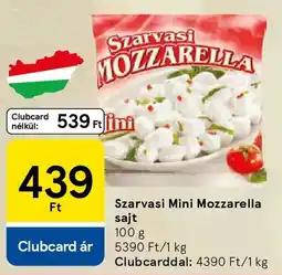 Tesco Szarvasi Mini Mozzarella sajt ajánlat