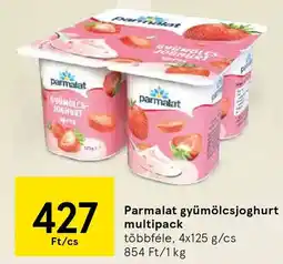 Tesco Parmalat gyümölcsjoghurt multipack ajánlat