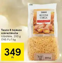 Tesco Tesco 8 tojásos száraztészta ajánlat