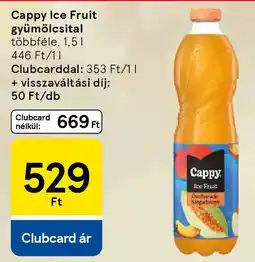 Tesco Cappy Ice Fruit gyümölcsital ajánlat