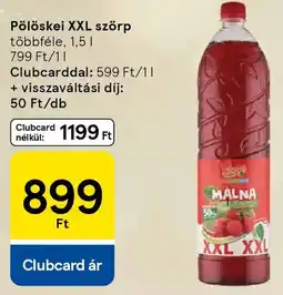 Tesco Pölöskei XXL szörp ajánlat