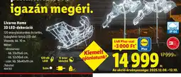 Lidl Livarno Home 3D LED-dekoráci ajánlat