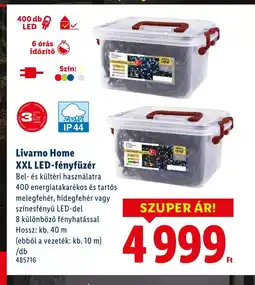 Lidl Livarno Home XXL LED-fényfüzér ajánlat
